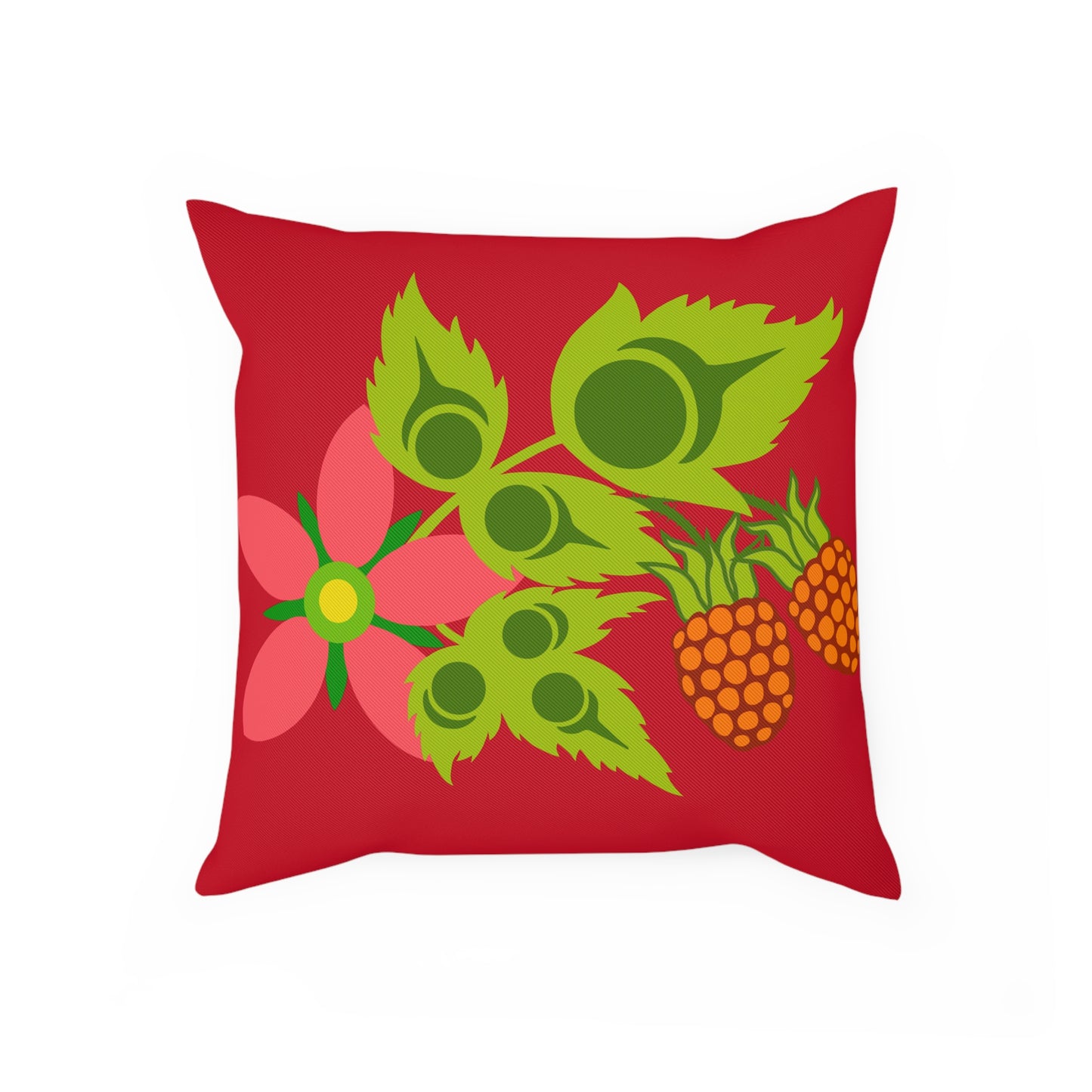 Coast Salish Salmonberry Pillow