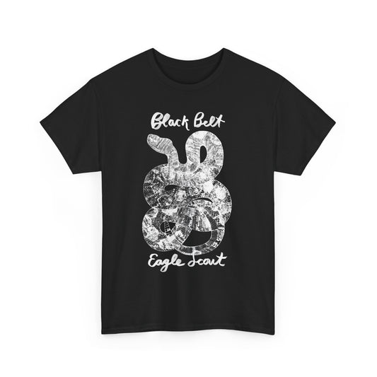 Black Belt Eagle Scout -Snake- Heavy Cotton Tee