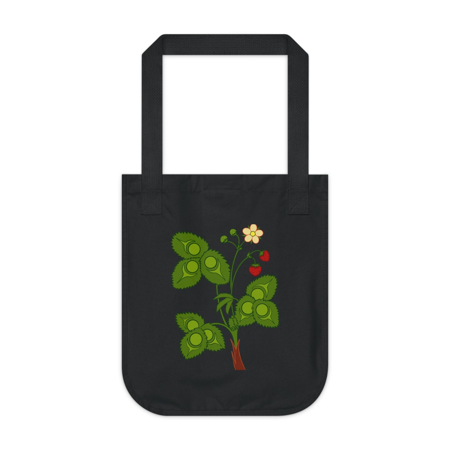 Wild Strawberry Organic Canvas Tote Bag