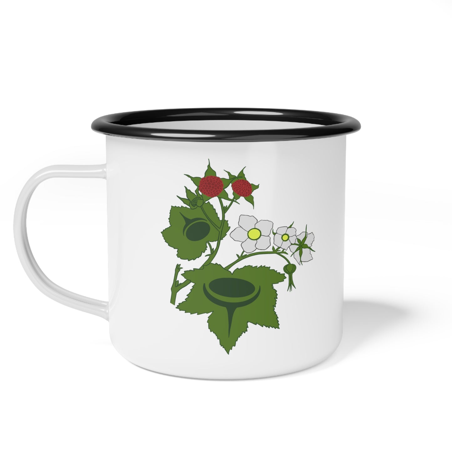 Thimbleberry Enamel Camp Cup