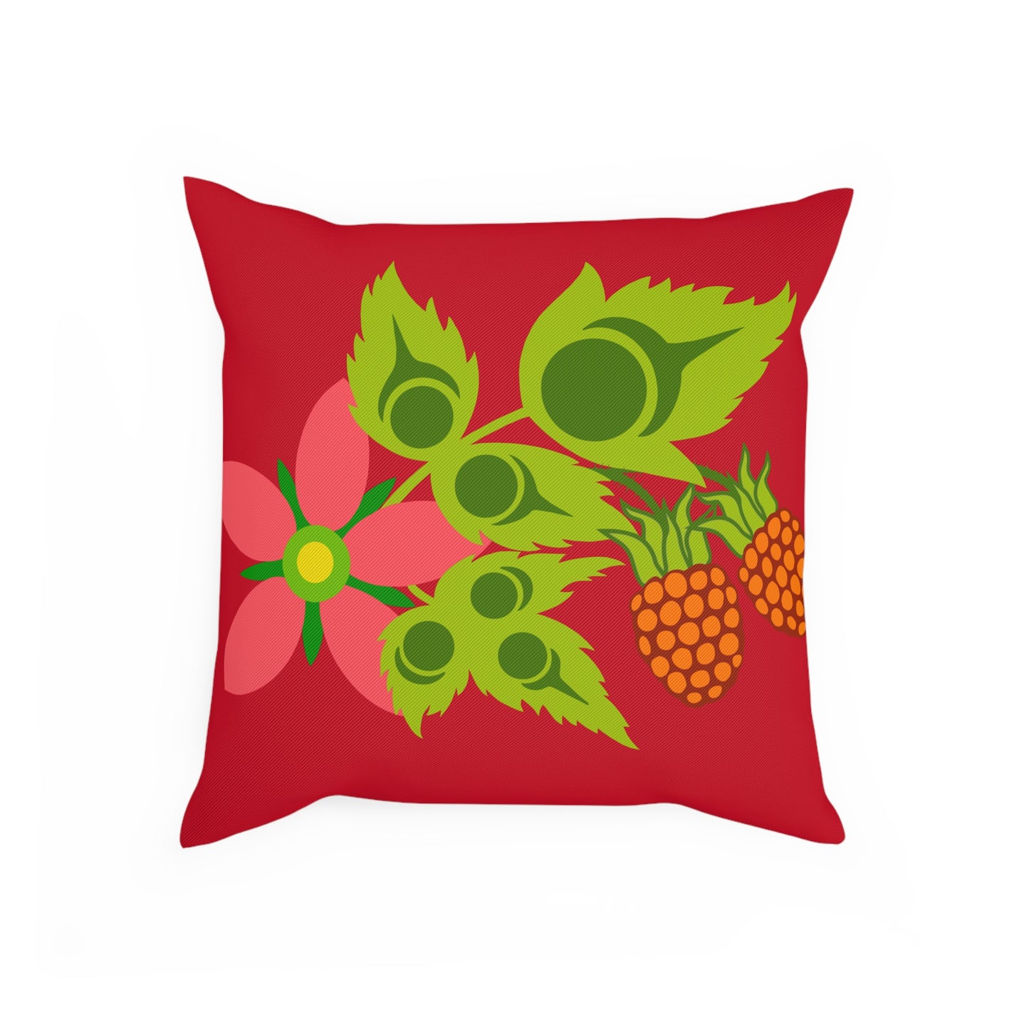 Coast Salish Salmonberry Pillow