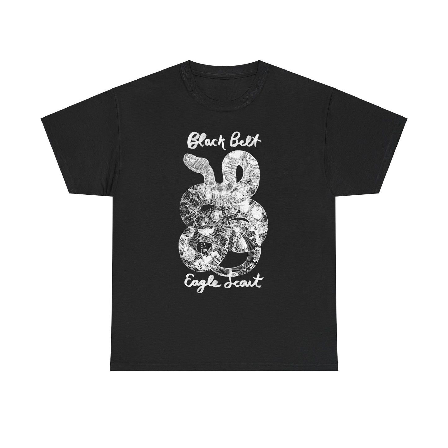 Black Belt Eagle Scout -Snake- Heavy Cotton Tee